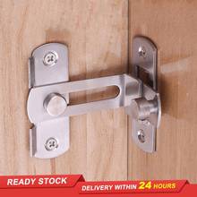Large 90 degree hasp door lock stainless steel sliding door chain lock safety tool hardware for window cabinet hotel homepage 2024 - buy cheap