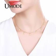 UMODE Korean Girls Gold Stainless Steel Necklace for Women Glod Clors Star Necklace Choker NEW Fahsion Party Jewelry Gift UN0386 2024 - buy cheap