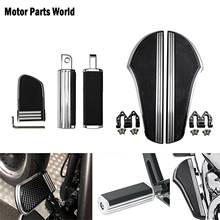 Motorcycle CNC Male Foot Pegs Footrest Driver Floorboard Brake Pedal Pad Cover For Harley Touring Dyna Electra Glide Softail FLD 2024 - buy cheap