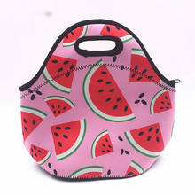 Print Thermal Insulated Neoprene Lunch Bag For Women Kids Lunch Bags Cooler Insulation Lunch Box Food Bag 2024 - buy cheap