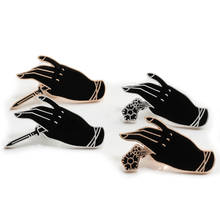 Gothic Brooch Witch Hand Flower Sword Enamel Pins Punk Badge Women Jackets Shirt Metal Button Lapel Pin Jewelry Gift for Friends 2024 - buy cheap