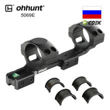 ohhunt Tactical Scope Mount Rings 30mm 25.4mm Tube 3/8" Dovetail Rail Base Bi-direction Offset Bracket with Bottom Bubble Level 2024 - buy cheap