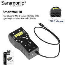 Saramonic SmartRig+ Di 2-Channel XLR & 6.3mm Guitar Audio Interface Microphone with Lightning Connector 2024 - buy cheap
