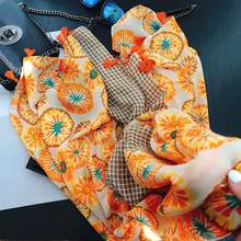2021 espanha marca de luxo moda laranja fruta viscose xale cachecol alta qualidade envoltório pashmina roubou bufandas muçulmano hijab sjaal 2024 - compre barato