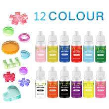 12 Colors Epoxy Resin Pigment Kit Transparent Epoxy UV Resin Coloring Dye Pigment Resin Colorant Dye Fading Resistance 2024 - buy cheap