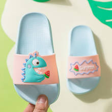 Pantufas infantis para meninos e meninas com desenho de dinossauros, chinelos pequenos e médios de verão para crianças pequenas e meninas, 2020 2024 - compre barato