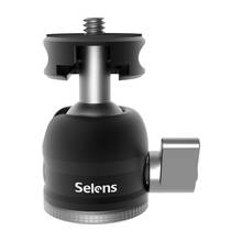 Selens Universal 2in1 Sparrow ball head cold shoe transform mini ballheads 1/4'' screw mount for Monopod DSLR Camera 2024 - buy cheap