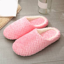 Ladies Flat Slippers Winter Warm Shoes Soft Bottom Ladies Home Slippers Large Size Plush Non Slip Indoor Slippers 2024 - buy cheap