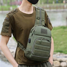 Тактическая сумка на плечо, военный армейский рюкзак с системой «Молле» для активного отдыха, скалолазания, туризма, кемпинга, охоты, камуфляжный рюкзак, сумка для рыбалки 2024 - купить недорого