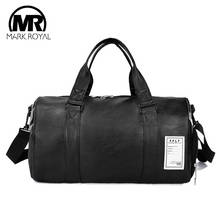 MARKROYAL-Bolso de viaje de cuero PU para almacenamiento de zapatos, bolsa de viaje independiente, grande, para Fitness, de gran capacidad, a la moda 2024 - compra barato