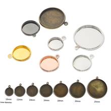 20pcs/lot 10 12 16 18 20 mm Round Cabochon Base Tray Bezels Blank Setting Supplies For Jewelry Making Findings Bracelet Pendant 2024 - buy cheap