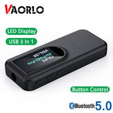 VAORLO Wireless Bluetooth Adapter 3 In 1 USB Transmitter Receiver LED Display Stereo Music For Headphone TV Speaker With 3.5 AUX 2024 - buy cheap