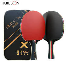 Huieson 2Pcs Upgraded 3 Star 5 Star Carbon Table Tennis Racket Set Lightweight Powerful Ping Pong Paddle Bat with Good Control 2024 - buy cheap