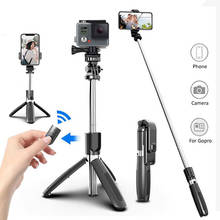 Wireless Bluetooth-compati Selfie Stick Tripod Foldable Tripod Monopods Universal for SmartPhones for Gopro Sports Action Camera 2024 - buy cheap