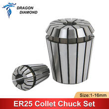 DRAGON DIAMOND-mandril de manguito cónico para Motor de husillo CNC, 16 Uds., ER25mm, 1mm a 16mm 2024 - compra barato