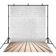 Brick Wall Wooden Texure Floor Photo Backgrounds Baby Children Portrait Pets Vinyl Cloth Backdrop Photobooth Photography Props 2024 - buy cheap