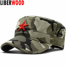 LIBERWOOD New Army Cadet Corps Hat red star Plain Baseball Cap Casual Flat Top hats cap Peaked Hats For Men Women summer hats 2024 - buy cheap