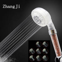 ZhangJi-Cabezal de ducha de lluvia con 8 modos, boquilla de masaje con ahorro de agua, filtro ABS de alta presión, anión, cabezal de ducha de mano 2024 - compra barato