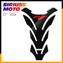 3D Carbon Look Motorcycle Tank Pad Protector Stickers Case for Yamaha YZF-R1 R1 Tank 2024 - buy cheap