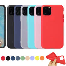 SUREHIN silicone case for iPhone 11 Pro max case soft XS Max XR 8 7 6S plus black blue red  green cover for iPhone 11 Pro case 2024 - buy cheap