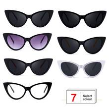 Модные женские солнцезащитные очки кошачий глаз мужские ретро индивидуальные водительские солнцезащитные очки 2024 - купить недорого