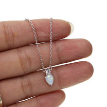 100% Real 925 Sterling Silver Tiny White Opal Pave Crown Pendant Necklaces For Women Girl Charm Wedding Party Jewelry Wholesale 2024 - buy cheap