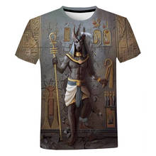 Camisetas 3D de manga corta para hombre y mujer, camisas divertidas de estilo Retro antiguo Horus, Dios Egipcio, Ojo de Egipto, Faraón Anubis, Harajuku, novedad de 2020 2024 - compra barato