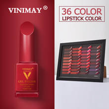 VINIMAY-esmalte de uñas en Gel UV semipermanente, laca de Gel para manicura Nail Art, Color Rojo 2024 - compra barato