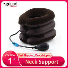 AGDOAD-Soporte de cuello inflable, dispositivo de tracción Cervical de aire, cuello de Tractor, cuello, vértebra, ortopédico, masaje de relajación 2024 - compra barato