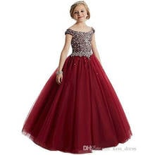 New Style Ball Gown Flower Girl Dresses Flower Belt Lace Floor Length Long Kids Party Gown Custom Made 2021 High Quality 2024 - buy cheap