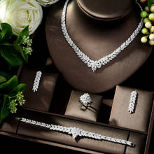 Hibride conjunto de joias de noiva com zircônio cúbico, acessório de festa para casamento, para mulheres, noivas, dança à noite 2024 - compre barato