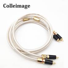 1 pair Hifi  carbon fiber Gold  Plated RCA plugs QED Signature OFC Silver-Plated Interconnect Audio Amplifier CD DVD player RCA 2024 - buy cheap