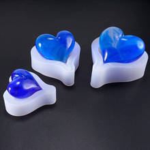 Molde de silicona con forma de corazón para repostería, moldes de silicona para jabón para hornear, galletas, Fondant, herramientas de decoración de pasteles, varios colores 2024 - compra barato