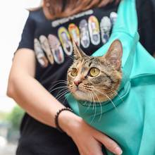 Saco de transporte de gato dobrável bolsa de viagem ao ar livre bolsa de malha ombro único pet bolsa e tote para pequeno animal estimação 2024 - compre barato