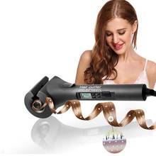 Chapinha automática em cerâmica com turmalina, babyliss automática para cabelos preguiçoso com tela lcd, não danifica o cabelo a12 2024 - compre barato