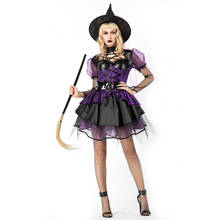 Halloween Sexy Evil witch Cosplay Costume Masquerade Carnival Party Vampire Queen Fantasia Dress 2024 - buy cheap