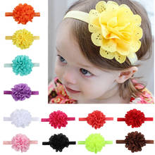 12 Colors Baby Chiffon Solid Color Head Wrap Flowers Hair Band Newborn Hair Hair Accessories Fashion Kid Girls Infant Headbands 2024 - buy cheap