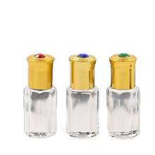 6 ML 50 unids/lote botella de vidrio cosmético vacía enrollable, botella de Perfume DIY con tapa de Metal, embalaje de botella de Perfume de vidrio de alta calidad 2024 - compra barato