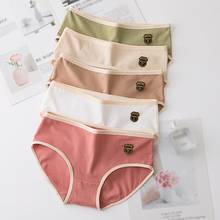 Cotton Panties Women Seamless Comfort Briefs Underwear Girls Sweet Design Lingerie Mid-Waist Underpants XL 2024 - buy cheap
