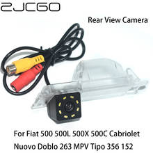 ZJCGO-Cámara de aparcamiento para coche, dispositivo de visión trasera, marcha atrás, CCD, para Fiat 500, 500L, 500X, 500C, Cabriolet, Nuovo, Doblo, 263, MPV, Tipo 356, 152 2024 - compra barato