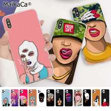 MaiYaCa Cool Bad Girl money Black TPU Soft Phone Case for iphone 13 11 12 pro XS MAX 8 7 6 6S Plus X 5S SE 2020 XR fundas 2024 - buy cheap