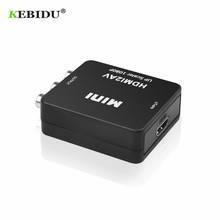 Kebidu-adaptador Scaler Mini HD, caja receptora de vídeo HDMI, compatible con RCA AV/CVSB L/R, vídeo 1080P, salida de compatible con NTSC y PAL HDMI2AV 2024 - compra barato