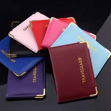 New Europe travel card holder PU leather ID card protection cover bag Litchi pattern case holder 2024 - buy cheap