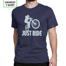 Camiseta masculina manga curta o, t-shirt de manga curta vintage para mountain bike, roupas de algodão para festa swag streetwear mtb 2024 - compre barato