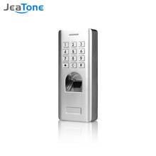 Jeatone-controle de acesso com senha para portas, sistema de controle de acesso por impressão digital, à prova d'água 2024 - compre barato