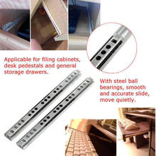 2xDrawer Slides Bottom Runners Silver Mounted Self Closing Draw Fixed Runner Furniture Slide Steel Ball Bearing Slides Keyboard 2024 - buy cheap