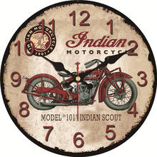 Large Silent Wall Clocks Car Garage Art Vintage Modern Chic Wall Clock Red Motorcycle Clocks Home Office Cafe  Home Wall Watches 2024 - buy cheap