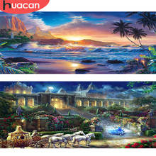 HUACAN Full Square Drill Diamond Painting Seaside Scenery 5D Diamond Embroidery Landscape Cross Stitch Home Decoration 2024 - buy cheap