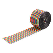 Colorful 1.27mm Spacing Pitch Cable 40P Flat Rainbow Ribbon Cable Wire Width 5.08cm 2024 - buy cheap