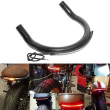 80%HOT Motorcycle Motorbike Upswept Rear Seat U Frame Hoop Loop with LED Tail Light 2024 - buy cheap